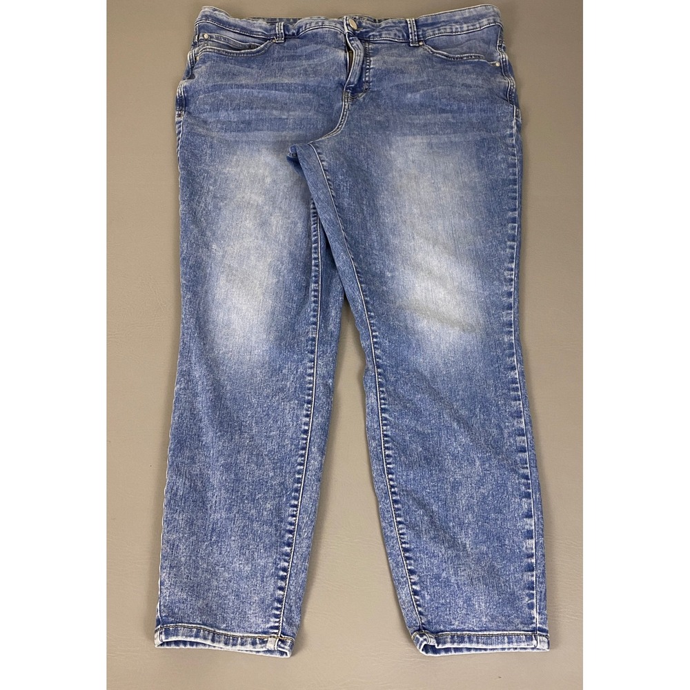 Maurices Everflex High Rise Skinny Jeans Women's Plus Size 24W Reg Blue Stretch